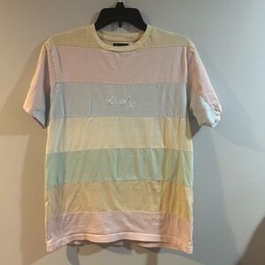 Ripndip woman’s size small shirt multi color with pastel colors
